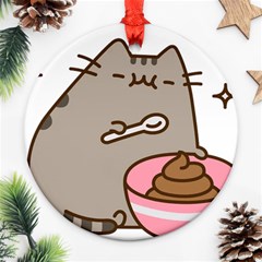 Cat Kitten Round Ornament (two Sides)