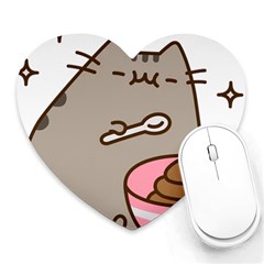 Cat Kitten Heart Mousepads