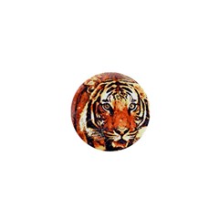 Tiger-portrait-art-abstract 1  Mini Buttons by Jancukart