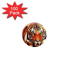 Tiger-portrait-art-abstract 1  Mini Magnets (100 Pack) 