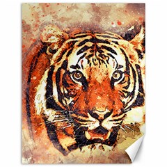 Tiger-portrait-art-abstract Canvas 12  X 16 