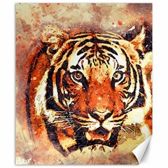 Tiger-portrait-art-abstract Canvas 20  X 24  by Jancukart