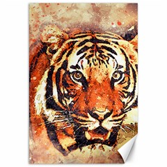 Tiger-portrait-art-abstract Canvas 20  X 30 