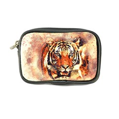 Tiger-portrait-art-abstract Coin Purse