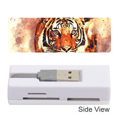 Tiger-portrait-art-abstract Memory Card Reader (stick) by Jancukart