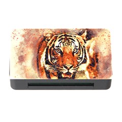 Tiger-portrait-art-abstract Memory Card Reader With Cf