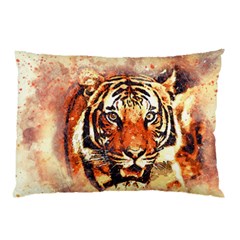 Tiger-portrait-art-abstract Pillow Case (two Sides)