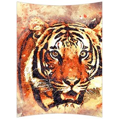 Tiger-portrait-art-abstract Back Support Cushion