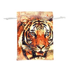 Tiger-portrait-art-abstract Lightweight Drawstring Pouch (s)