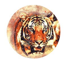 Tiger-portrait-art-abstract Mini Round Pill Box (pack Of 3)