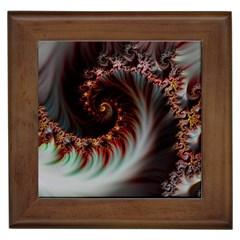 Digital-fractal-fractals-fantasy Framed Tile