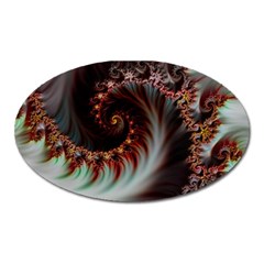 Digital-fractal-fractals-fantasy Oval Magnet