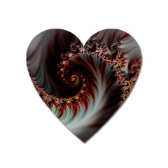 Digital-fractal-fractals-fantasy Heart Magnet