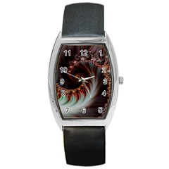 Digital-fractal-fractals-fantasy Barrel Style Metal Watch