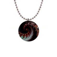 Digital-fractal-fractals-fantasy 1  Button Necklace by Jancukart