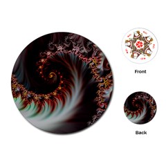 Digital-fractal-fractals-fantasy Playing Cards Single Design (round)