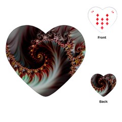 Digital-fractal-fractals-fantasy Playing Cards Single Design (heart)