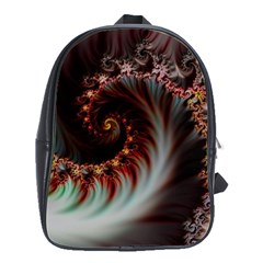 Digital-fractal-fractals-fantasy School Bag (large)