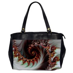 Digital-fractal-fractals-fantasy Oversize Office Handbag (2 Sides)