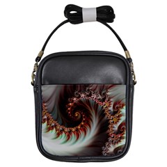 Digital-fractal-fractals-fantasy Girls Sling Bag