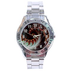 Digital-fractal-fractals-fantasy Stainless Steel Analogue Watch