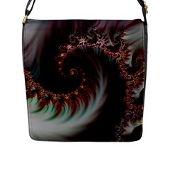 Digital-fractal-fractals-fantasy Flap Closure Messenger Bag (l)