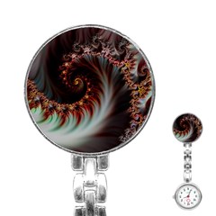 Digital-fractal-fractals-fantasy Stainless Steel Nurses Watch