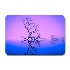 Nature-inspiration-trees-blue Small Doormat 