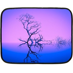 Nature-inspiration-trees-blue Fleece Blanket (mini)