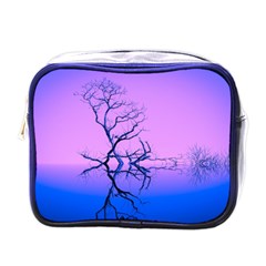 Nature-inspiration-trees-blue Mini Toiletries Bag (one Side)