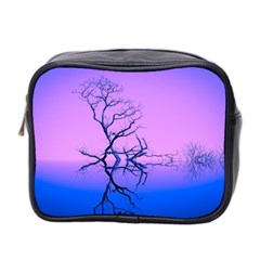 Nature-inspiration-trees-blue Mini Toiletries Bag (two Sides)