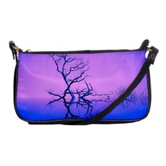 Nature-inspiration-trees-blue Shoulder Clutch Bag