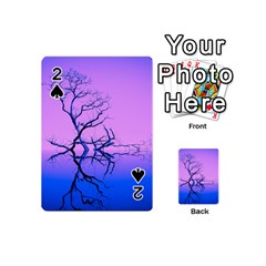 Nature-inspiration-trees-blue Playing Cards 54 Designs (mini)