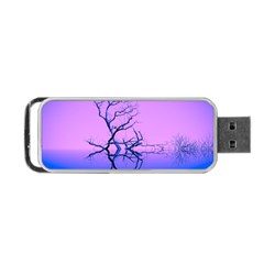 Nature-inspiration-trees-blue Portable Usb Flash (two Sides)