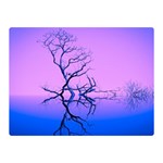 Nature-inspiration-trees-blue Double Sided Flano Blanket (Mini)  35 x27  Blanket Back