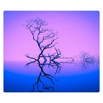 Nature-inspiration-trees-blue Double Sided Flano Blanket (Small)  50 x40  Blanket Front