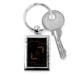 Abstract-animated-ornament-background-fractal-art- Key Chain (rectangle) by Jancukart