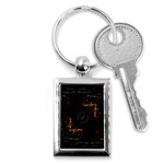 Abstract-animated-ornament-background-fractal-art- Key Chain (Rectangle) Front