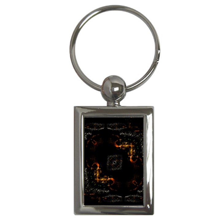 Abstract-animated-ornament-background-fractal-art- Key Chain (Rectangle)