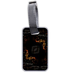 Abstract-animated-ornament-background-fractal-art- Luggage Tag (two Sides)