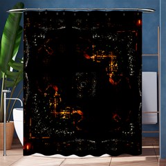 Abstract-animated-ornament-background-fractal-art- Shower Curtain 60  X 72  (medium) 