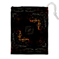 Abstract-animated-ornament-background-fractal-art- Drawstring Pouch (5xl) by Jancukart