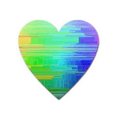 Colors-rainbow-chakras-style Heart Magnet