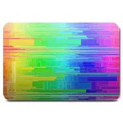 Colors-rainbow-chakras-style Large Doormat 