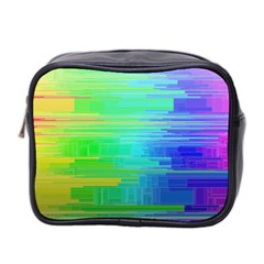 Colors-rainbow-chakras-style Mini Toiletries Bag (two Sides)