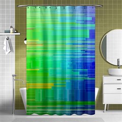 Colors-rainbow-chakras-style Shower Curtain 48  X 72  (small) 