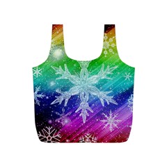 Christmas-snowflake-background Full Print Recycle Bag (s) by Jancukart