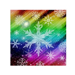 Christmas-snowflake-background Square Satin Scarf (30  X 30 ) by Jancukart