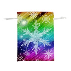 Christmas-snowflake-background Lightweight Drawstring Pouch (s)