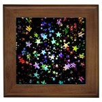 Christmas-star-gloss-lights-light Framed Tile Front